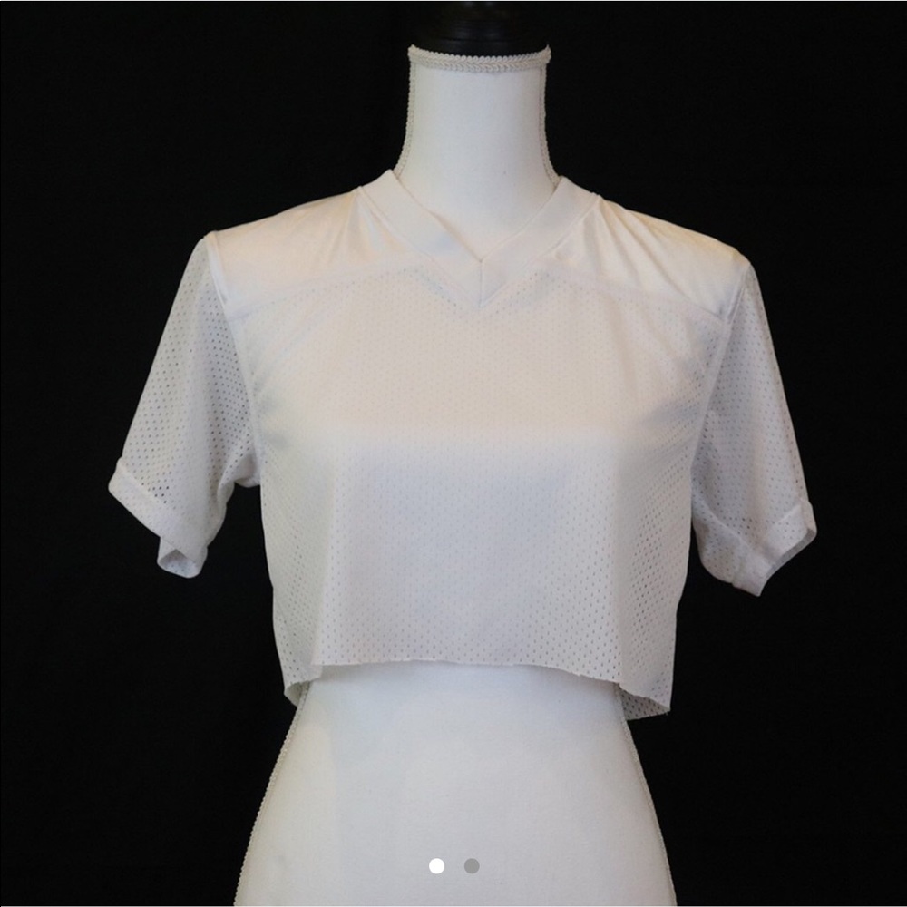 Football jersey crop top